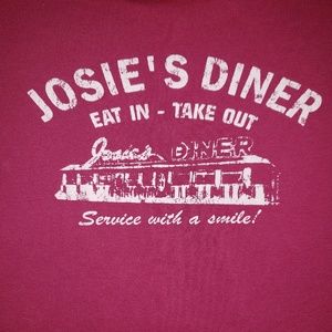 Venezia 14 Twofer graphic T pink raspberry & white